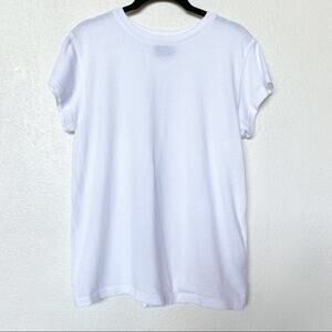 Revolve WSLY White Lightly Distressed Crewneck Tee Size XS